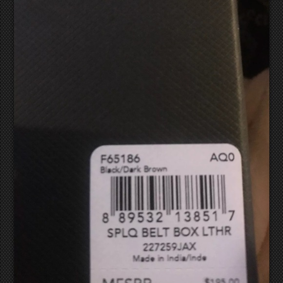 Mens Coach Black Leather Belt Gift Set w/ Buckle - Picture 5 of 8